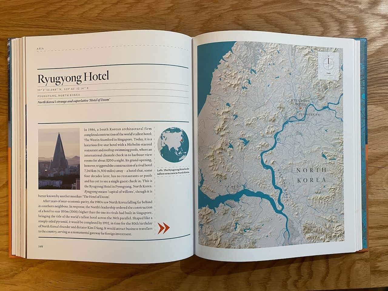 Image of a double-page spread from the ‘Atlas of Abandoned Places’