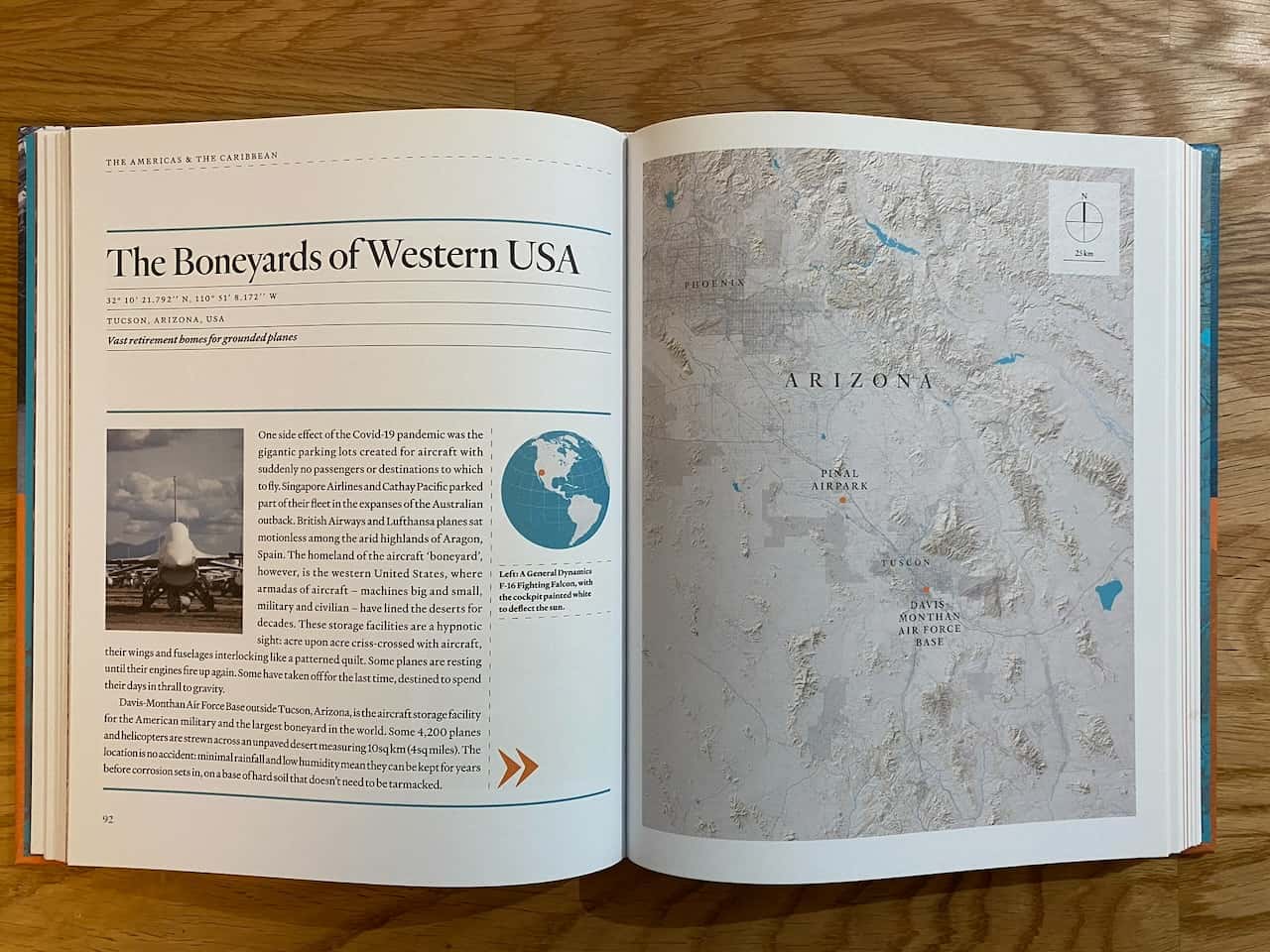 Image of a double-page spread from the ‘Atlas of Abandoned Places’