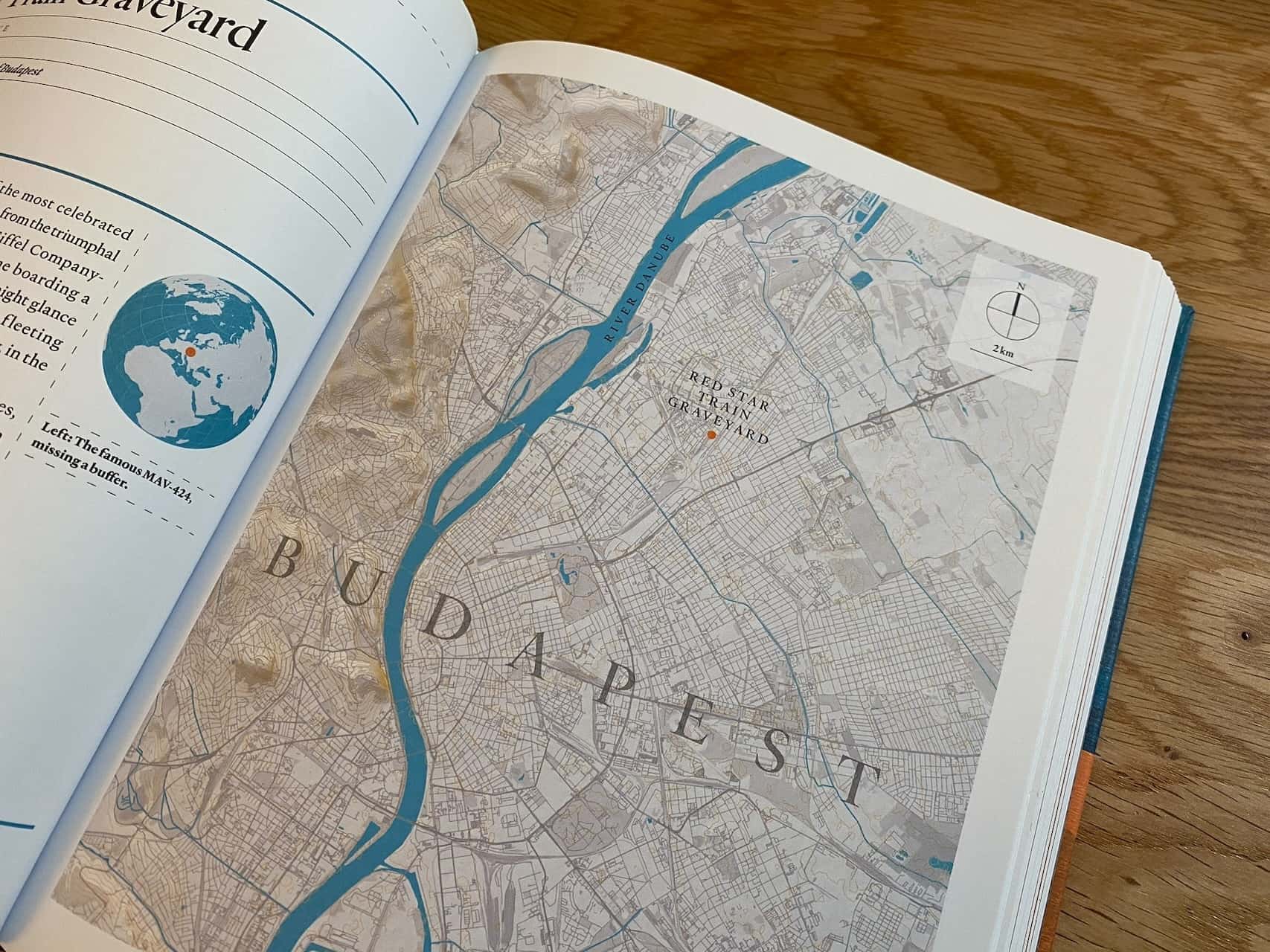 Image of a double-page spread from the ‘Atlas of Abandoned Places’