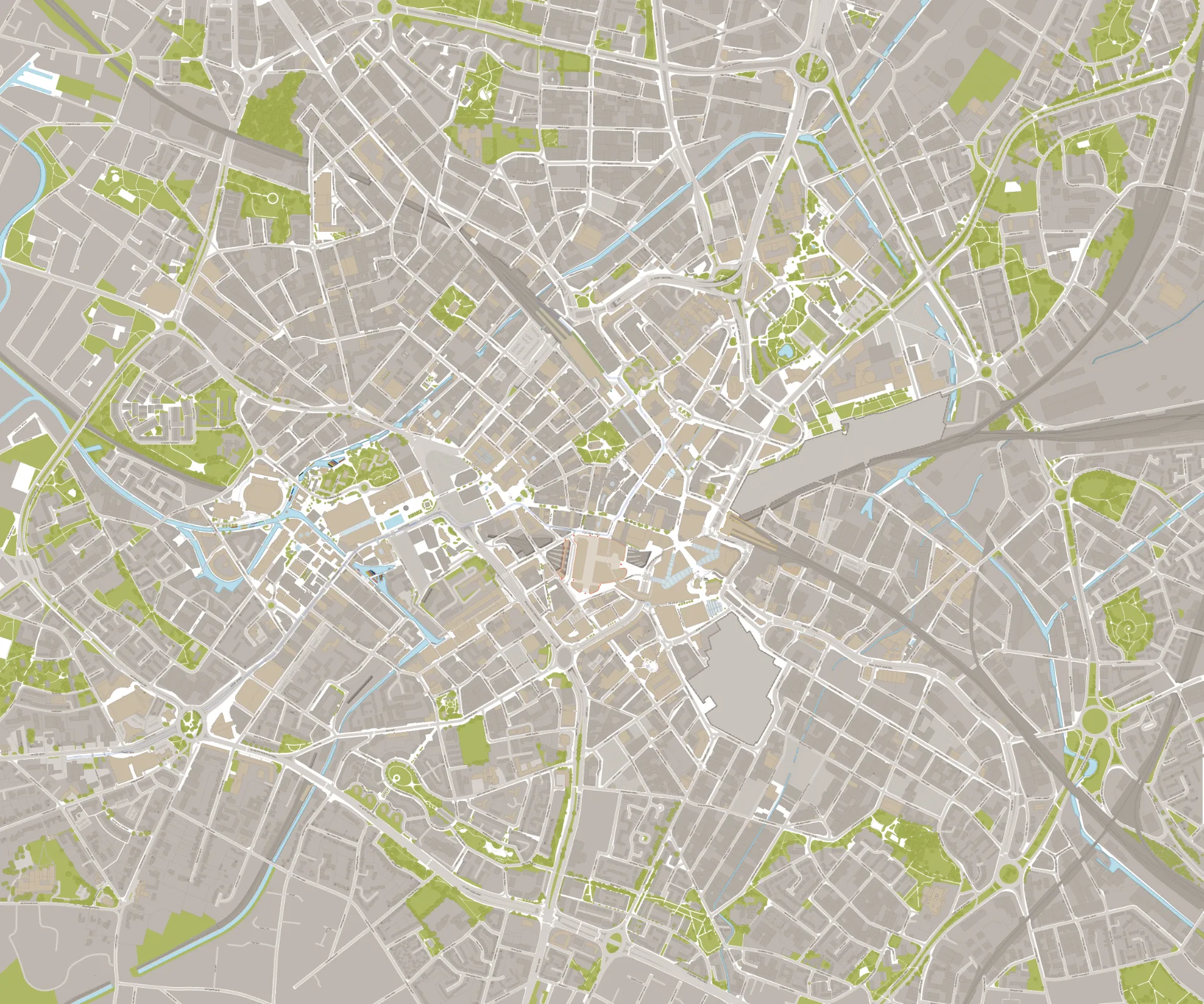 Extent of the city mapped