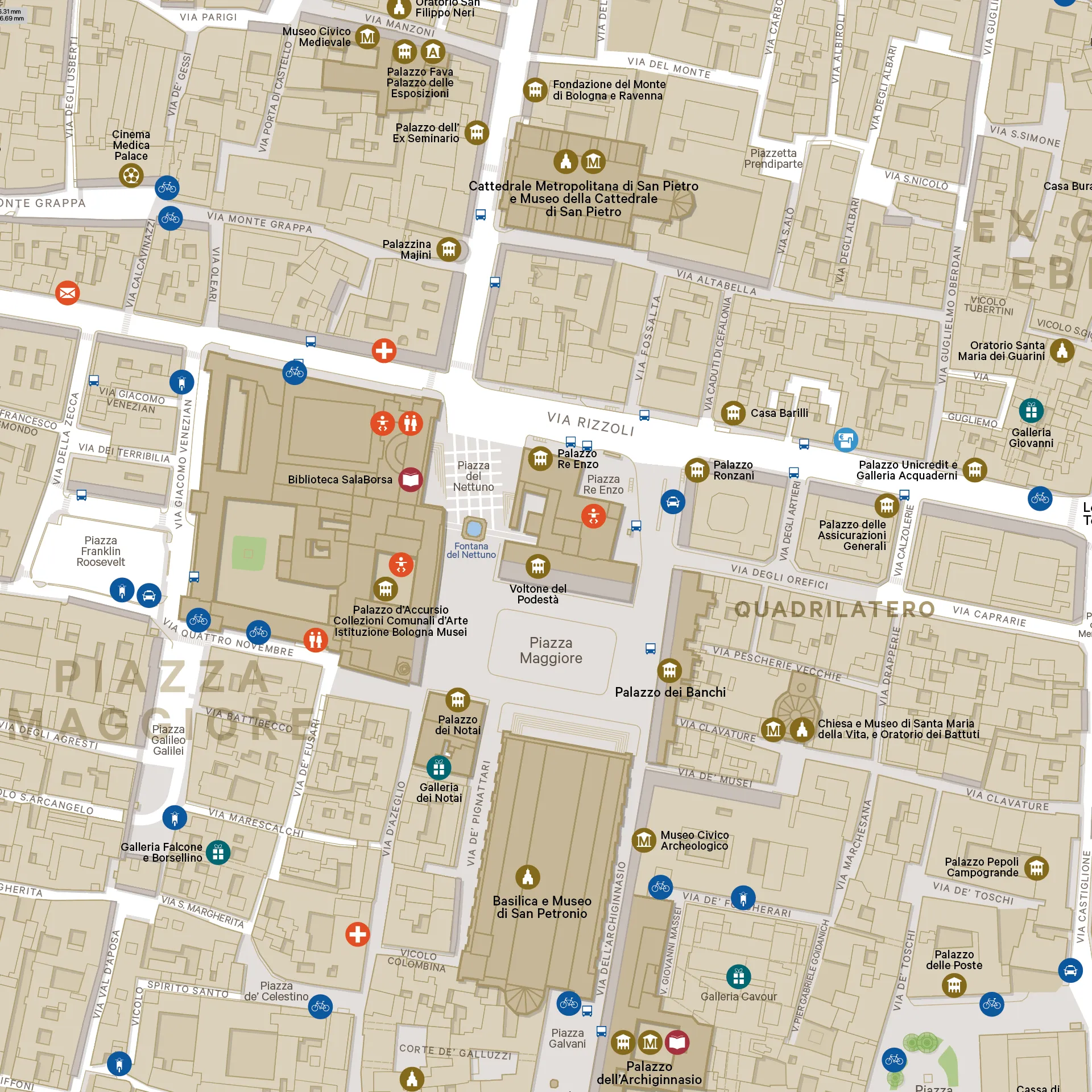 Extract from wayfinding map