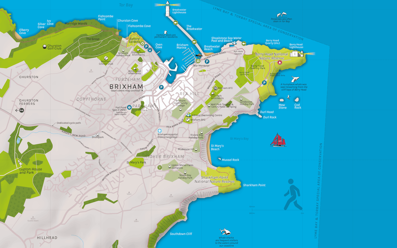 Extract from the visitor map