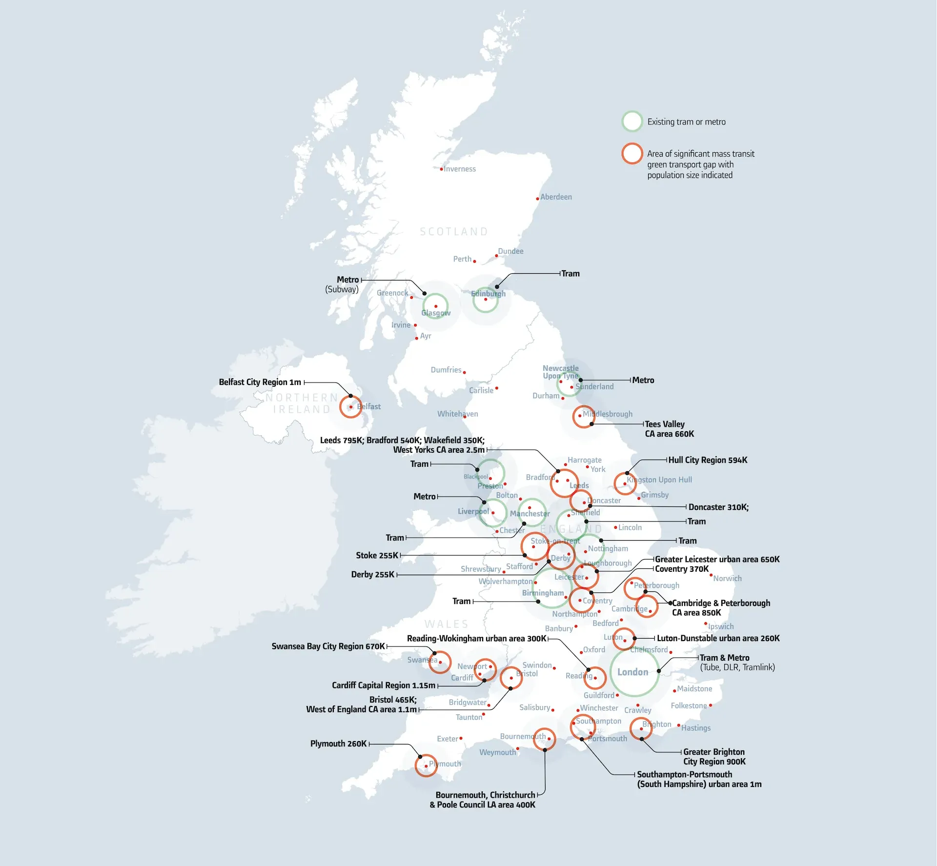 Tram and metro in the UK