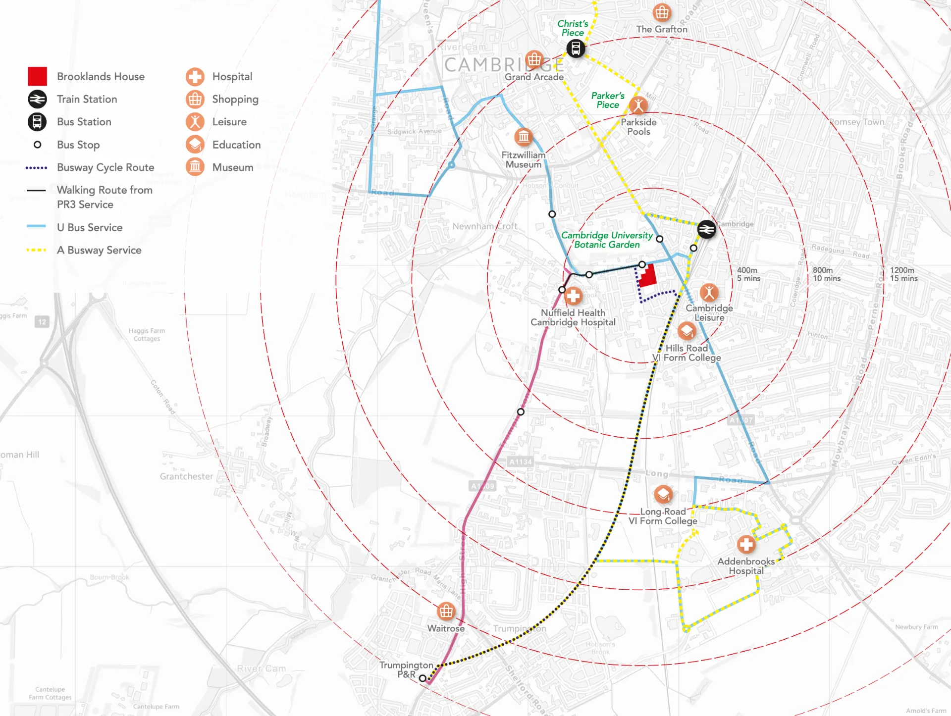 Travel plan map