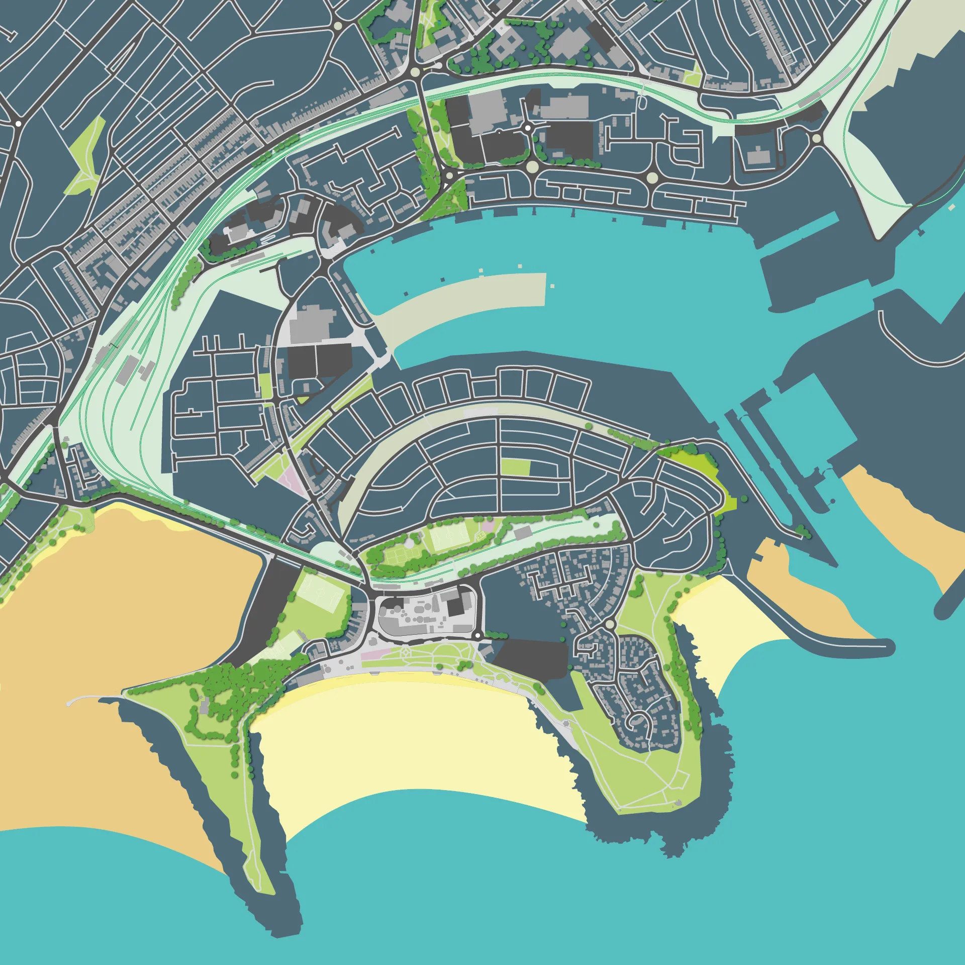 Development of wayfinding map for Barry