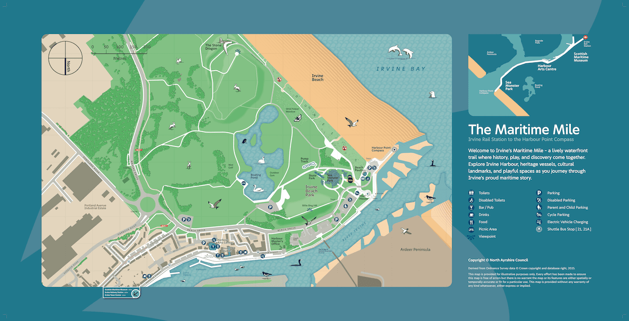 Map panel from the orientation sign