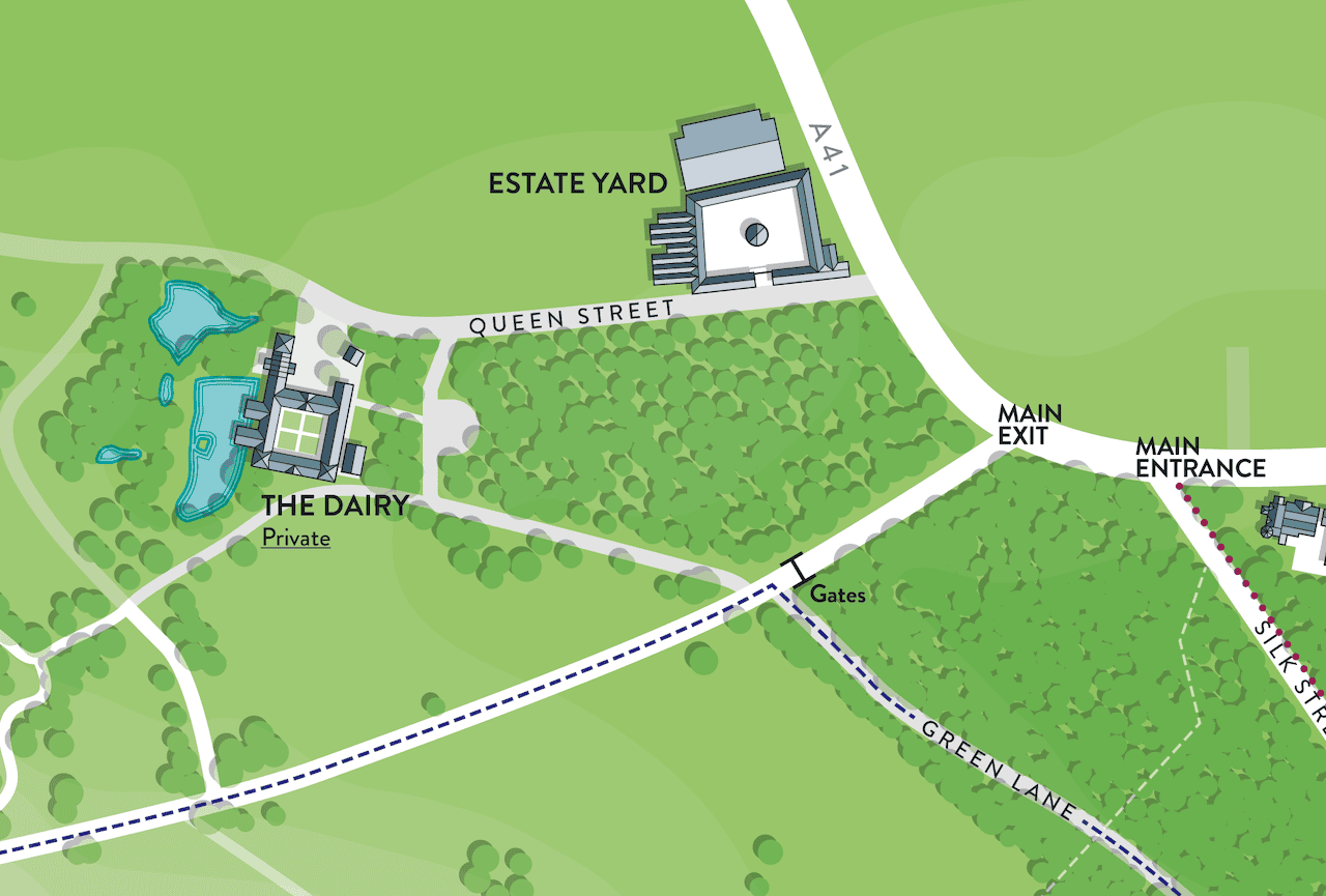 Extract from the visitor map