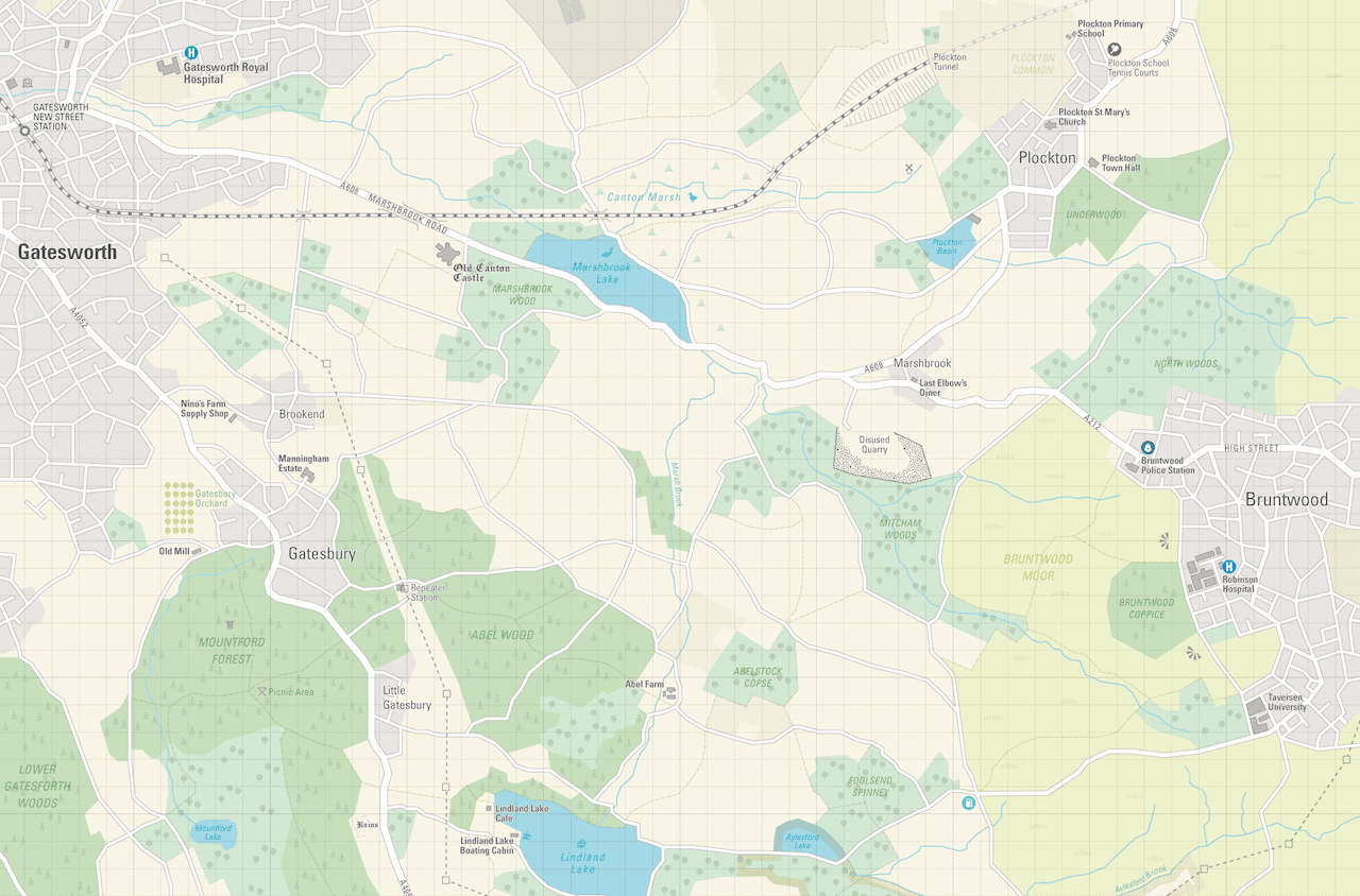 Extract from the board game map